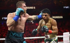 Saul 'Canelo' Alvarez lands a left against Jaime Munguia on the way to a unanimous decision victory in their super-middleweight world title fight in Las Vegas